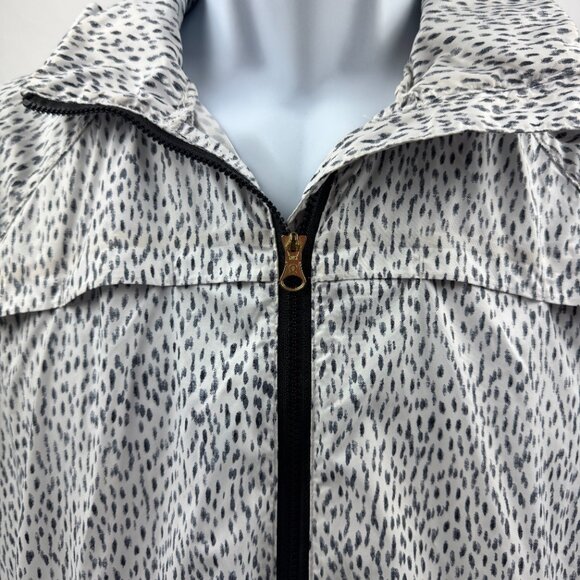 Lululemon Jacket Womens 4 Pack It Up White W/ Black Dots Rain Windbreaker - Picture 2 of 4